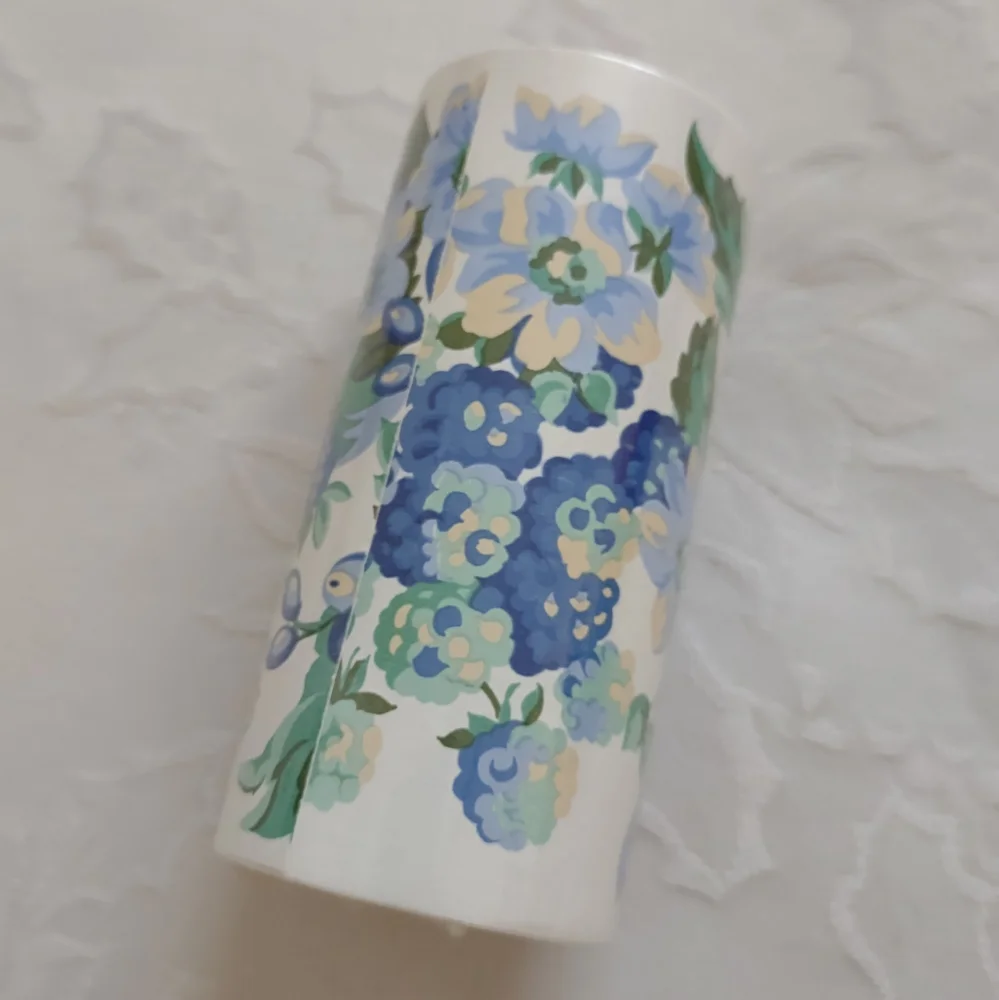 Laura Ashley Home wallpaper border Bramble Sapphire white floral
